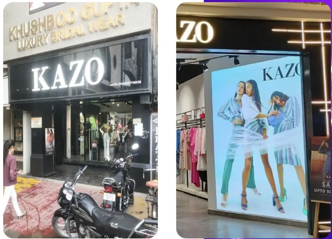 Kazo — Retail signage